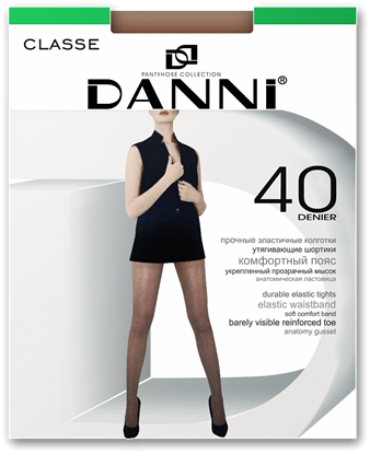 Изображение Женские колготки DANNI Classe maxi 40 черный