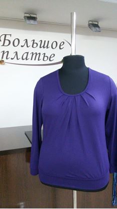 Изображение Блуза "Колорит" длин рукав виск гл/краш ,цвет фиолет