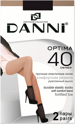 Изображение Danni Optima 40 НоскиКапр - черный, 2 пары