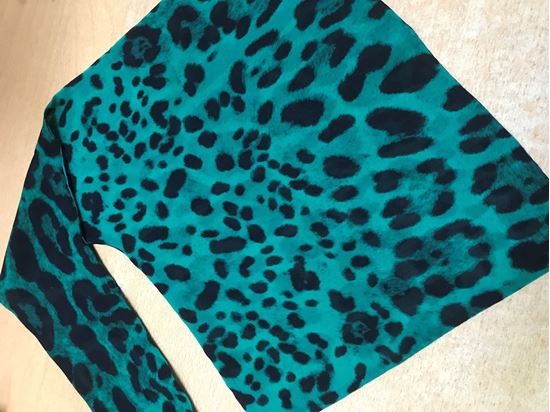 Изображение Шейный платок-трансформер зеленый леопард