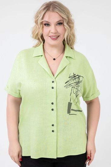 Изображение Блуза 172668 салатовый